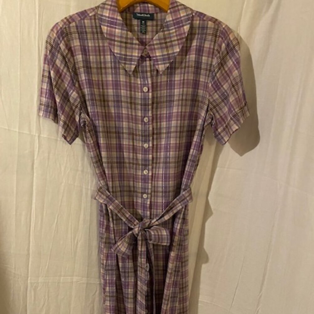 Purple Plaid Dress